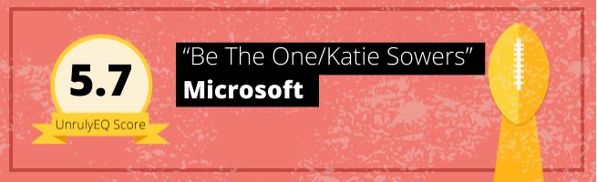 Microsoft - 'Be The One/Katie Sowers' - 5.7 EQ Score